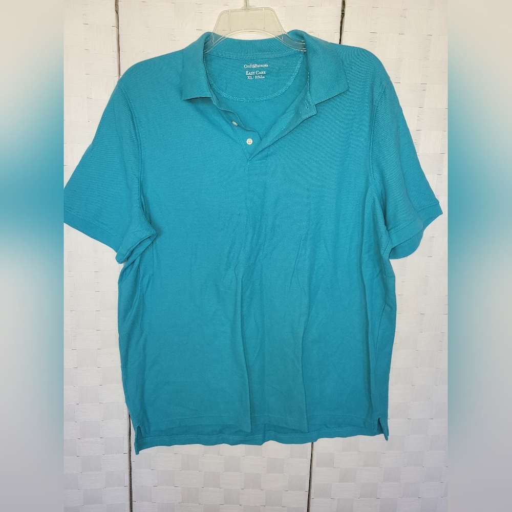 Croft & Barrow Men's Teal Polo Shirt XL